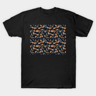 Flower And Animal Pattern T-Shirt